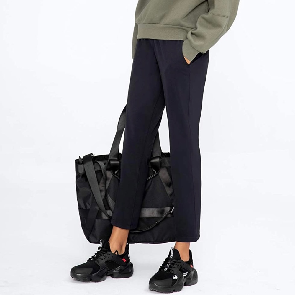 7/8 JOGGER TRAVEL CASUAL PANTS with Pockets | Size XS | Black
